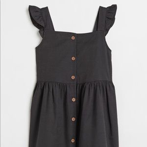 H&M • black cotton dress • 3-4T